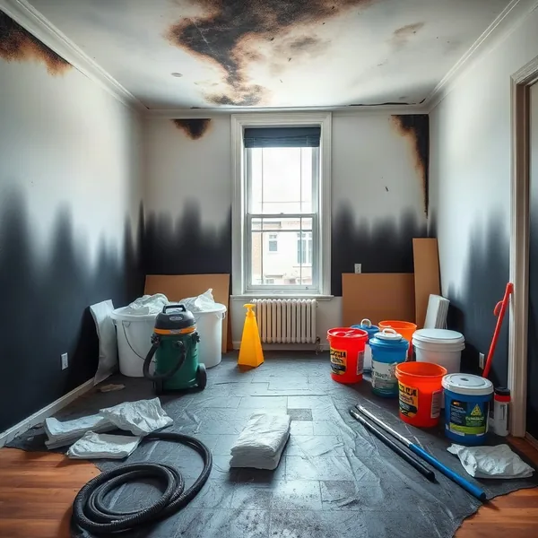 Professional Soot Cleanup in West Palm Beach carried out by a licensed technician